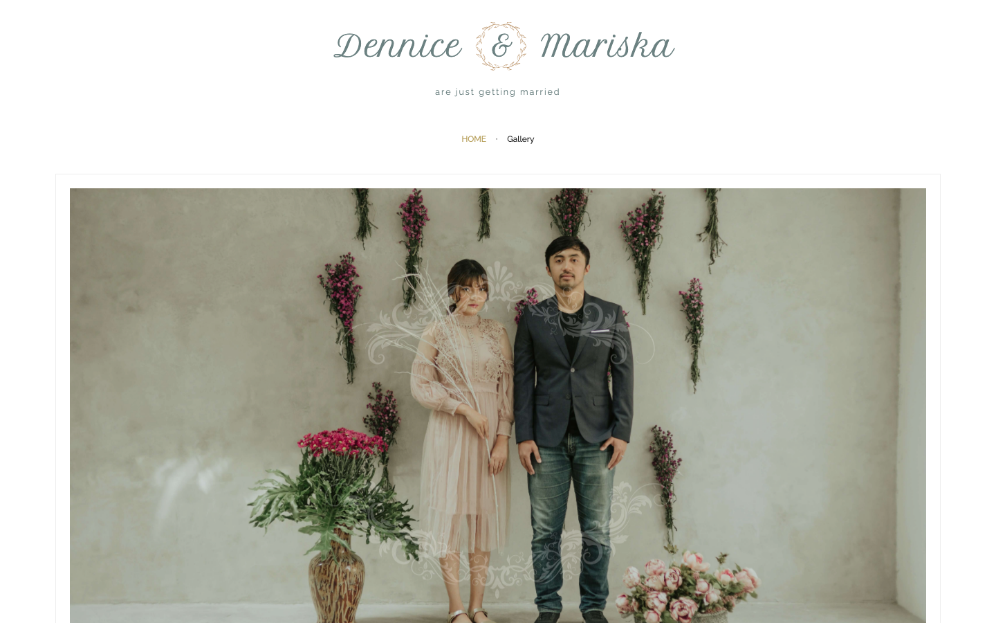 Preview of Dennice & Mariska Wedding Website